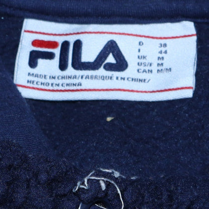 Mens UK Size M FILA Blue Pullover Hoodie