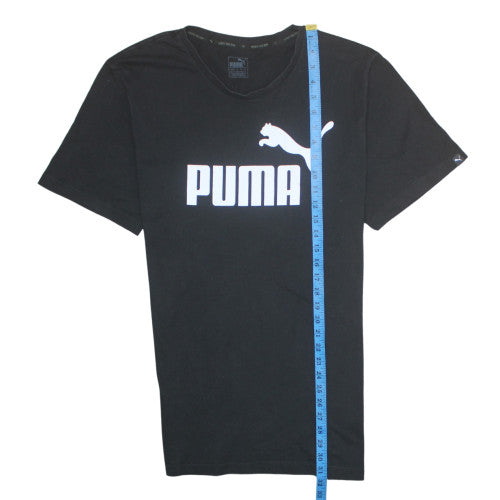 Puma Men's Black Crew Neck Short Sleeve Logo T-Shirt XXL