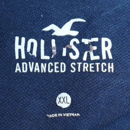 Hollister Men’s Blue 2XL Slim Fit Stretch Polo Shirt