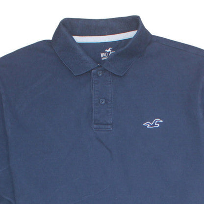 Hollister Men’s Blue 2XL Slim Fit Stretch Polo Shirt