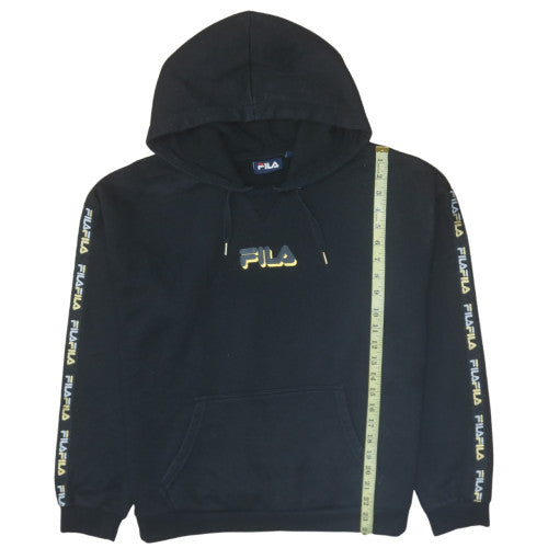 Mens UK Size L Fila Black Pullover Hoodie