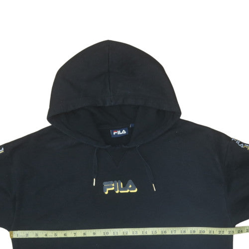 Mens UK Size L Fila Black Pullover Hoodie