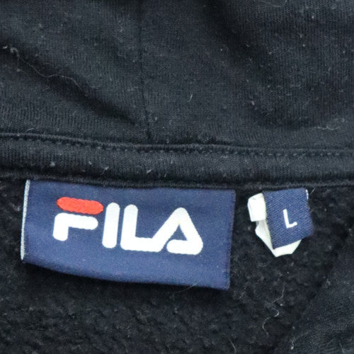 Mens UK Size L Fila Black Pullover Hoodie