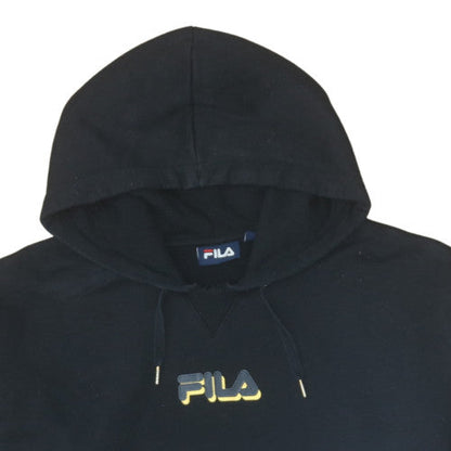 Mens UK Size L Fila Black Pullover Hoodie