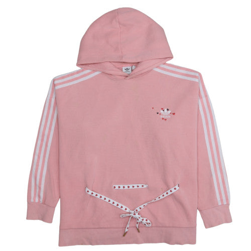 Womens UK Size 16 Adidas Pink Pullover Hoodie
