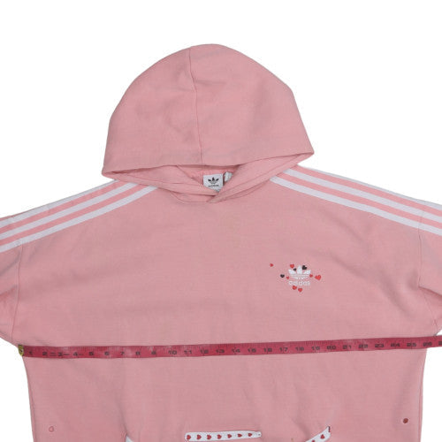Womens UK Size 16 Adidas Pink Pullover Hoodie
