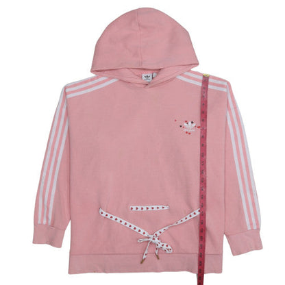 Womens UK Size 16 Adidas Pink Pullover Hoodie