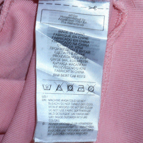 Womens UK Size 16 Adidas Pink Pullover Hoodie