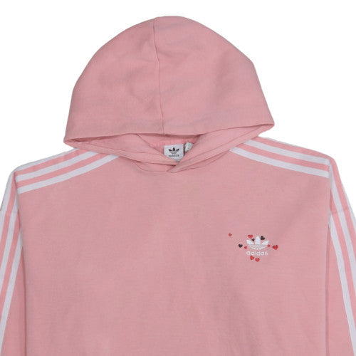 Womens UK Size 16 Adidas Pink Pullover Hoodie