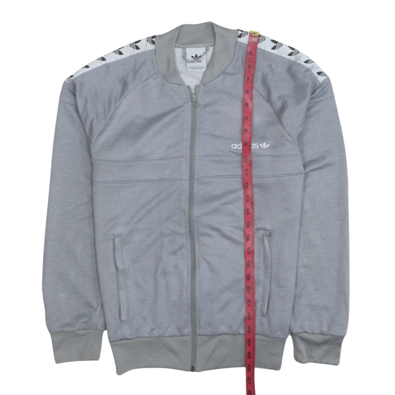 Mens UK Size S adidas Grey Full Zip Sweatshirt