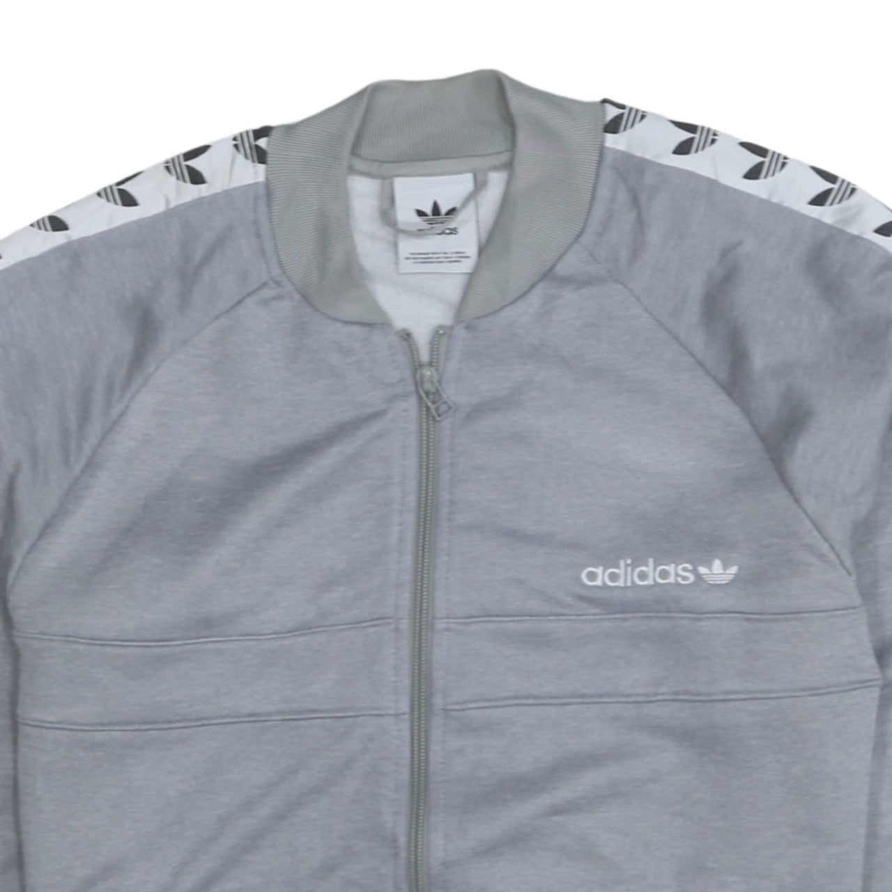 Mens UK Size S adidas Grey Full Zip Sweatshirt