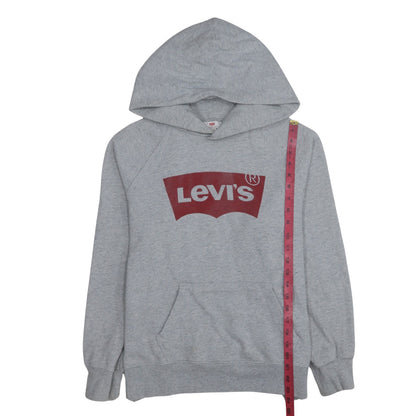 Mens UK Size M Levi's Grey Pullover Hoodie