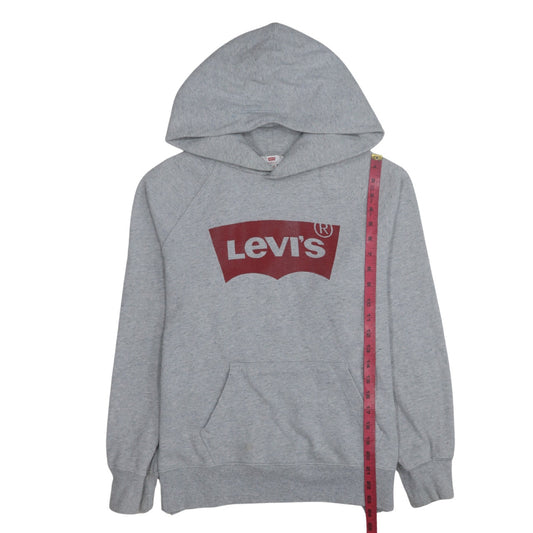 Mens UK Size M Levi's Grey Pullover Hoodie
