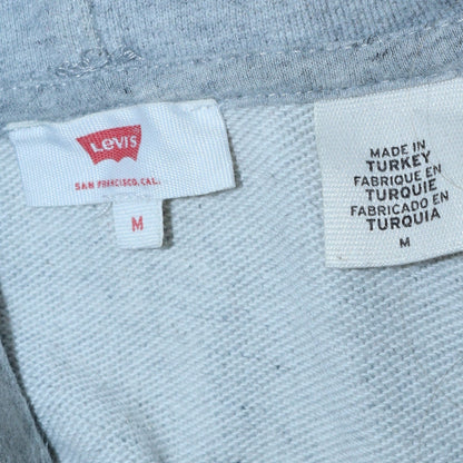 Mens UK Size M Levi's Grey Pullover Hoodie