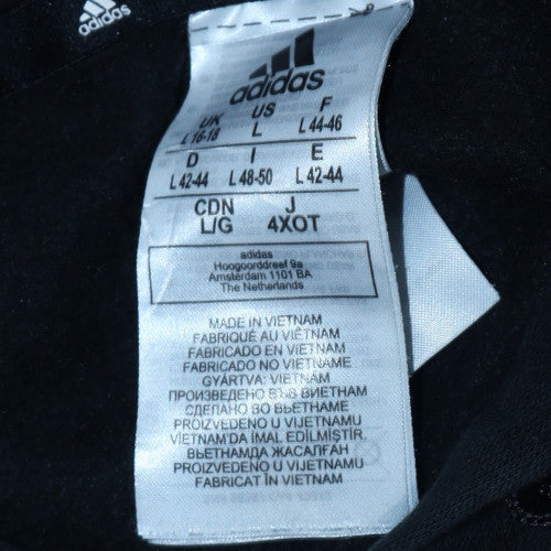 Mens UK Size L Adidas Black Pullover Hoodie