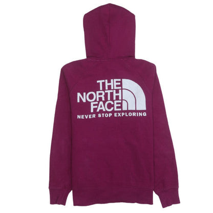Womens UK Size S The North Face Purple Pullover Hoodie