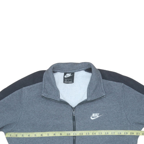 Mens UK Size L Nike Grey Full Zip Sweatshirt