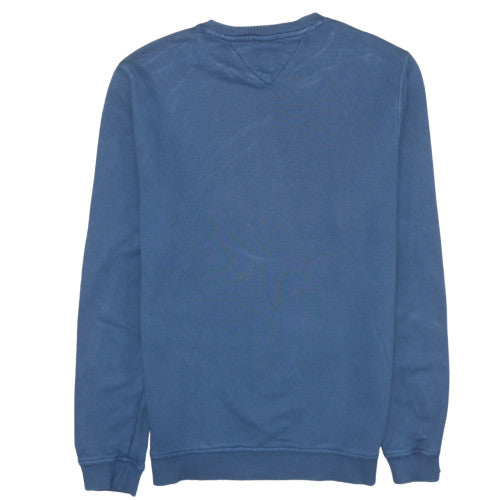 Mens UK Size M Hilfiger Denim Blue Pullover Sweatshirt
