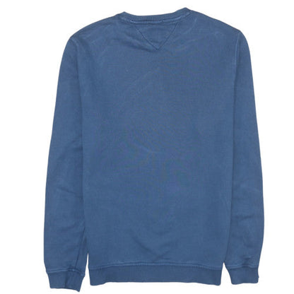 Mens UK Size M Hilfiger Denim Blue Pullover Sweatshirt