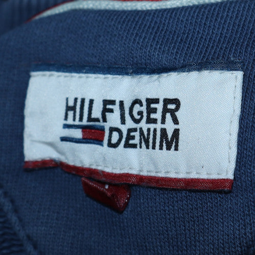 Mens UK Size M Hilfiger Denim Blue Pullover Sweatshirt