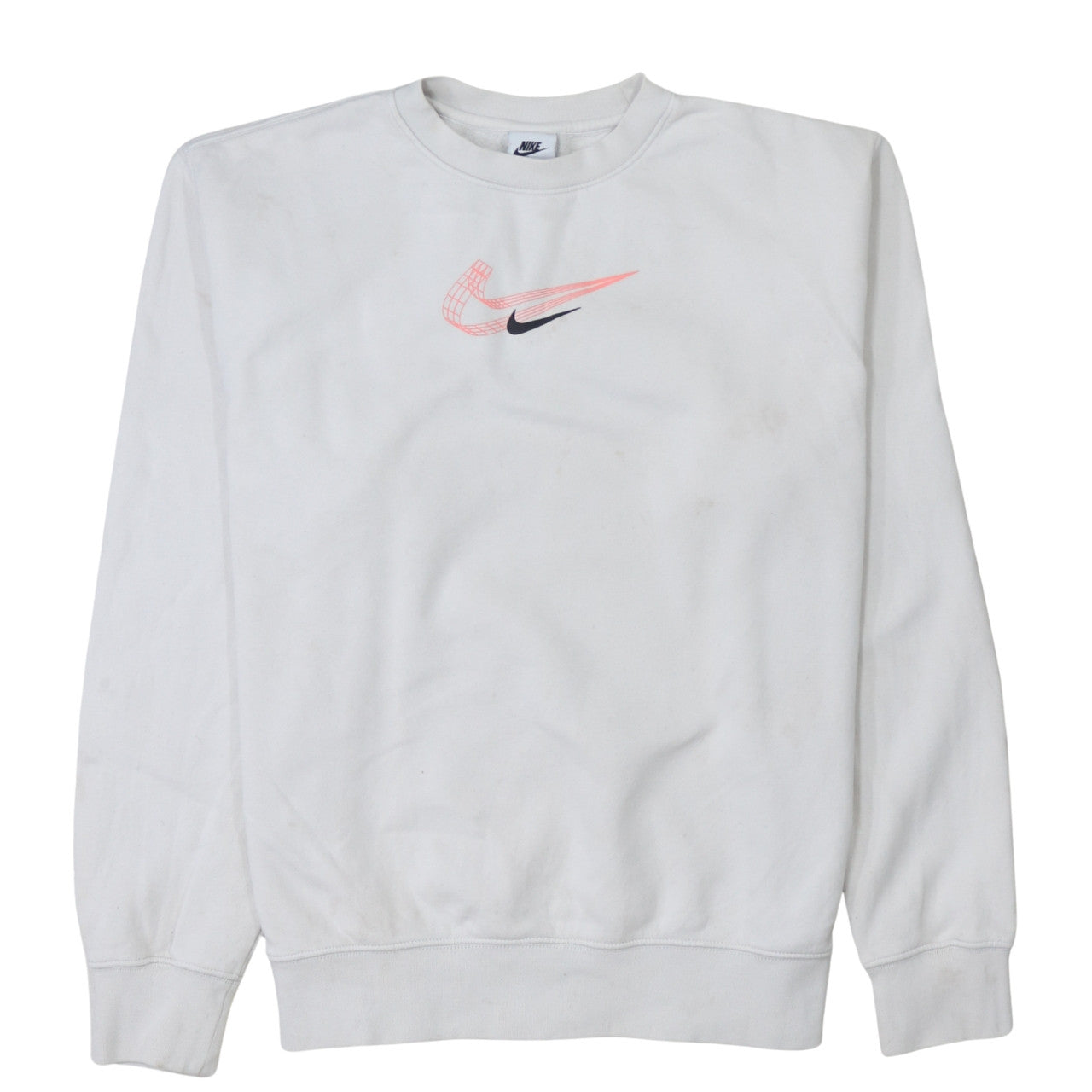 Mens UK Size M Nike White Pullover Sweatshirt