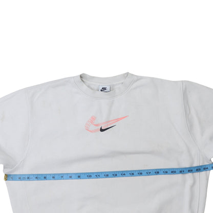 Mens UK Size M Nike White Pullover Sweatshirt