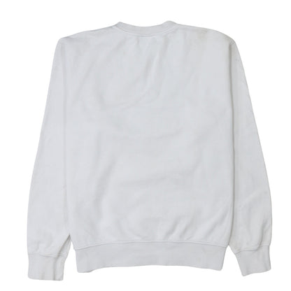 Mens UK Size M Nike White Pullover Sweatshirt