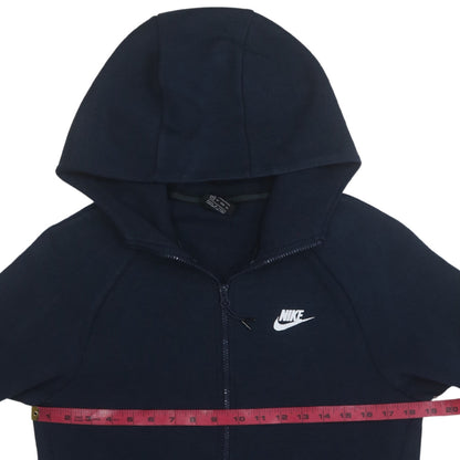 Mens UK Size XS Nike Blue Full Zip Hoodie