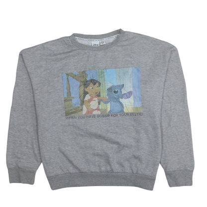 Womens UK Size L Disney Grey Pullover Sweatshirt
