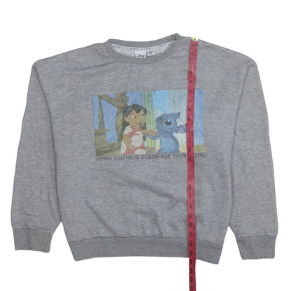 Womens UK Size L Disney Grey Pullover Sweatshirt