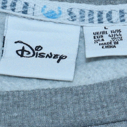 Womens UK Size L Disney Grey Pullover Sweatshirt