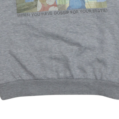 Womens UK Size L Disney Grey Pullover Sweatshirt