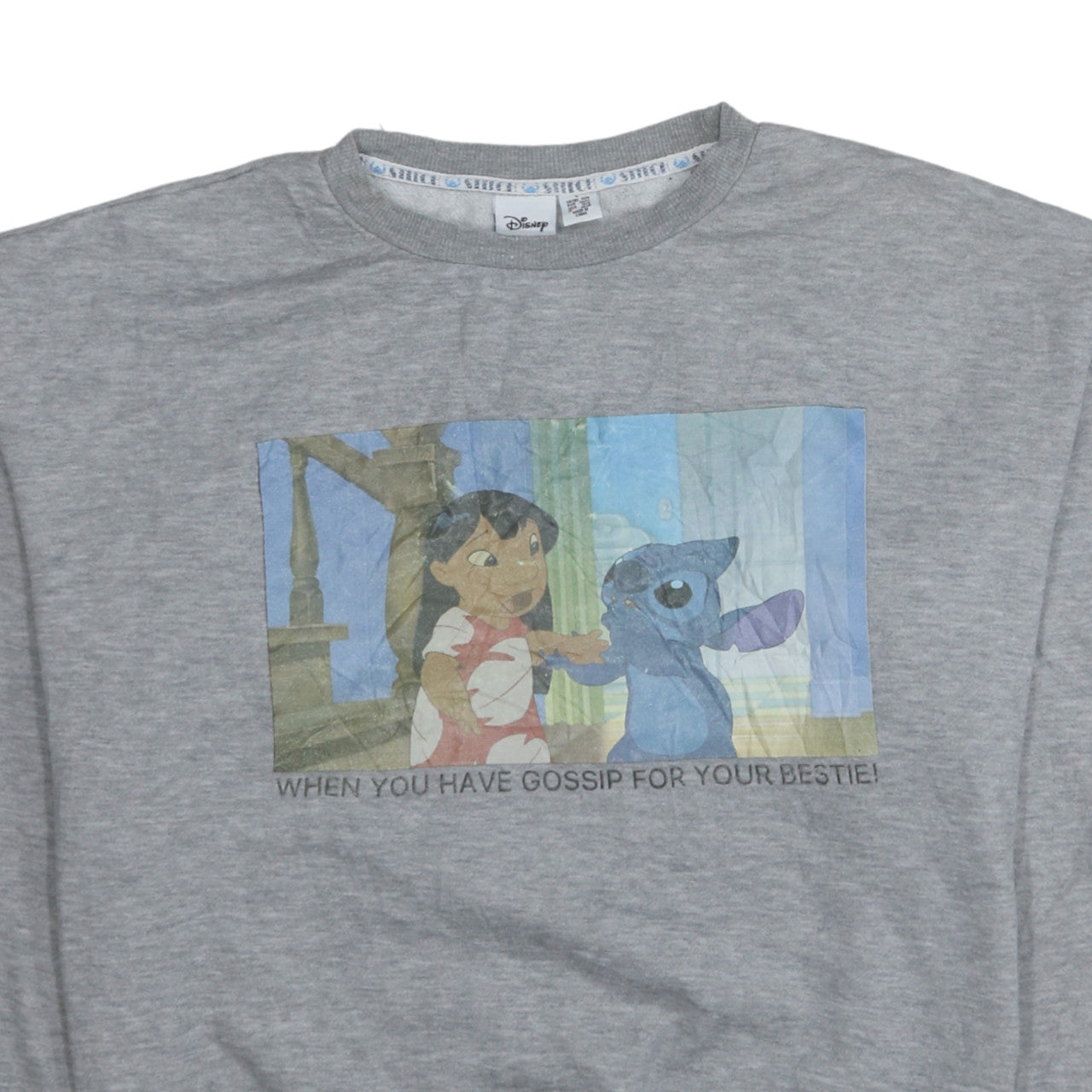 Womens UK Size L Disney Grey Pullover Sweatshirt