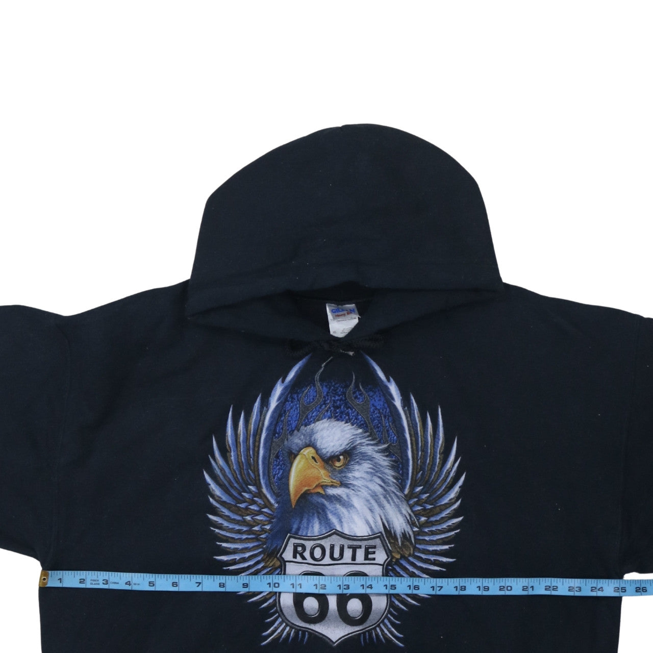 Mens UK Size XL Gildan Black Pullover Hoodie