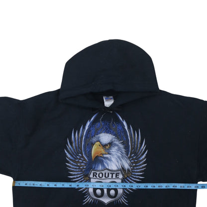 Mens UK Size XL Gildan Black Pullover Hoodie