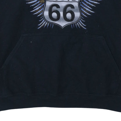Mens UK Size XL Gildan Black Pullover Hoodie