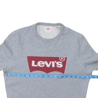 Mens UK Size S Levi's Grey Pullover Sweatshirt