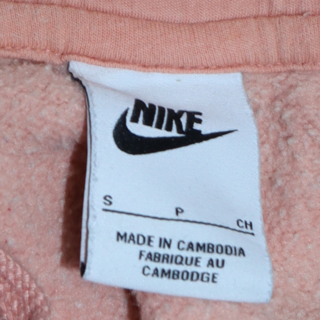 Womens UK Size S Nike Pink Pullover Hoodie