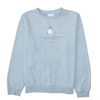 Womens UK Size 12/14 Primark Grey Pullover Sweatshirt