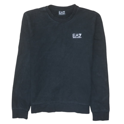 Mens UK Size M Emporio Armani Black Pullover Sweatshirt