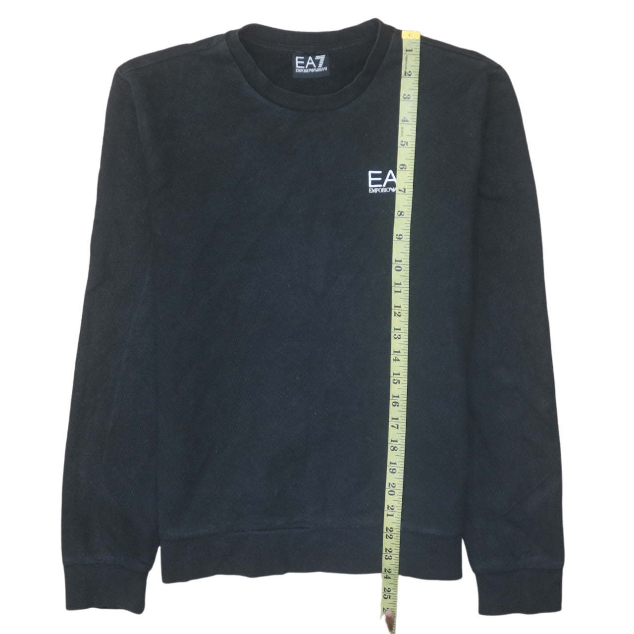 Mens UK Size M Emporio Armani Black Pullover Sweatshirt