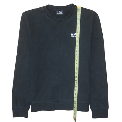 Mens UK Size M Emporio Armani Black Pullover Sweatshirt