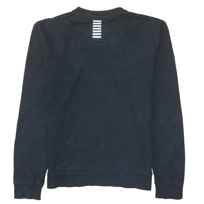 Mens UK Size M Emporio Armani Black Pullover Sweatshirt