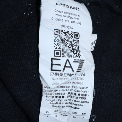 Mens UK Size M Emporio Armani Black Pullover Sweatshirt