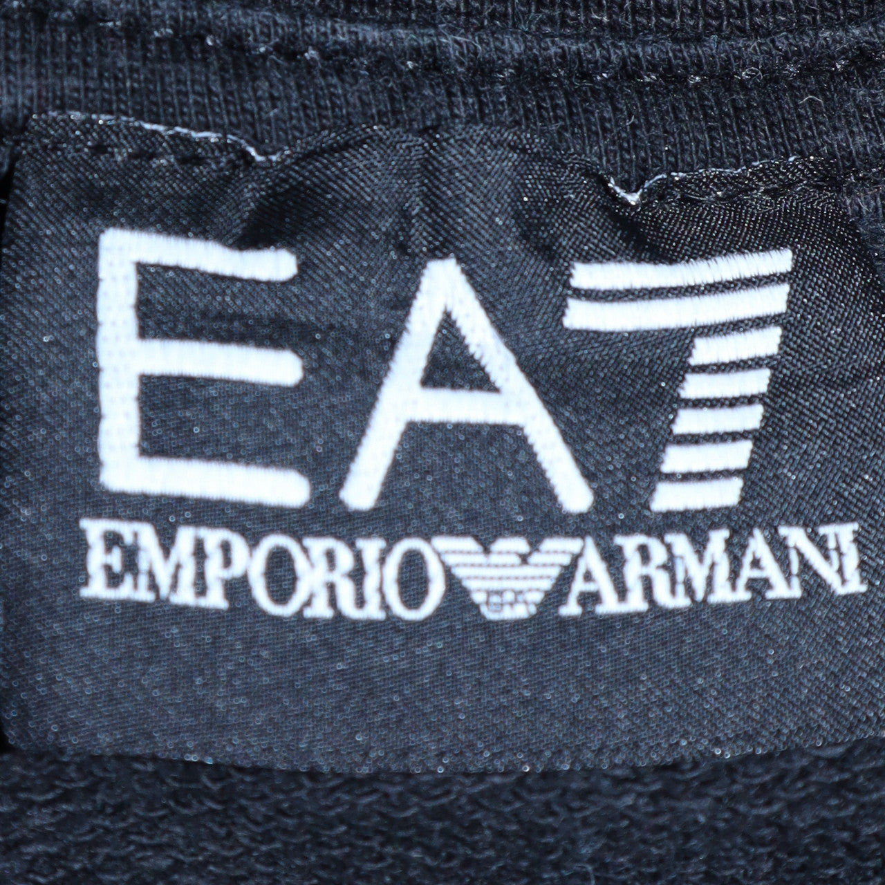 Mens UK Size M Emporio Armani Black Pullover Sweatshirt