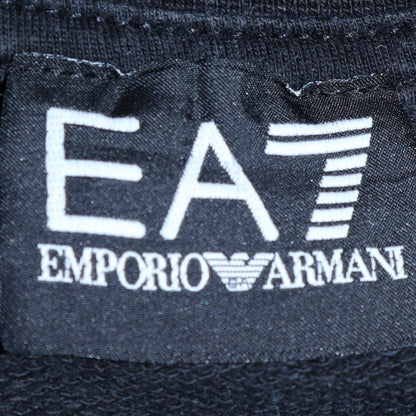 Mens UK Size M Emporio Armani Black Pullover Sweatshirt