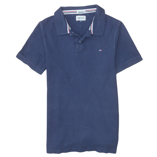 Tommy Hilfiger Denim Men's Blue Polo Shirt Size L Classic Fit