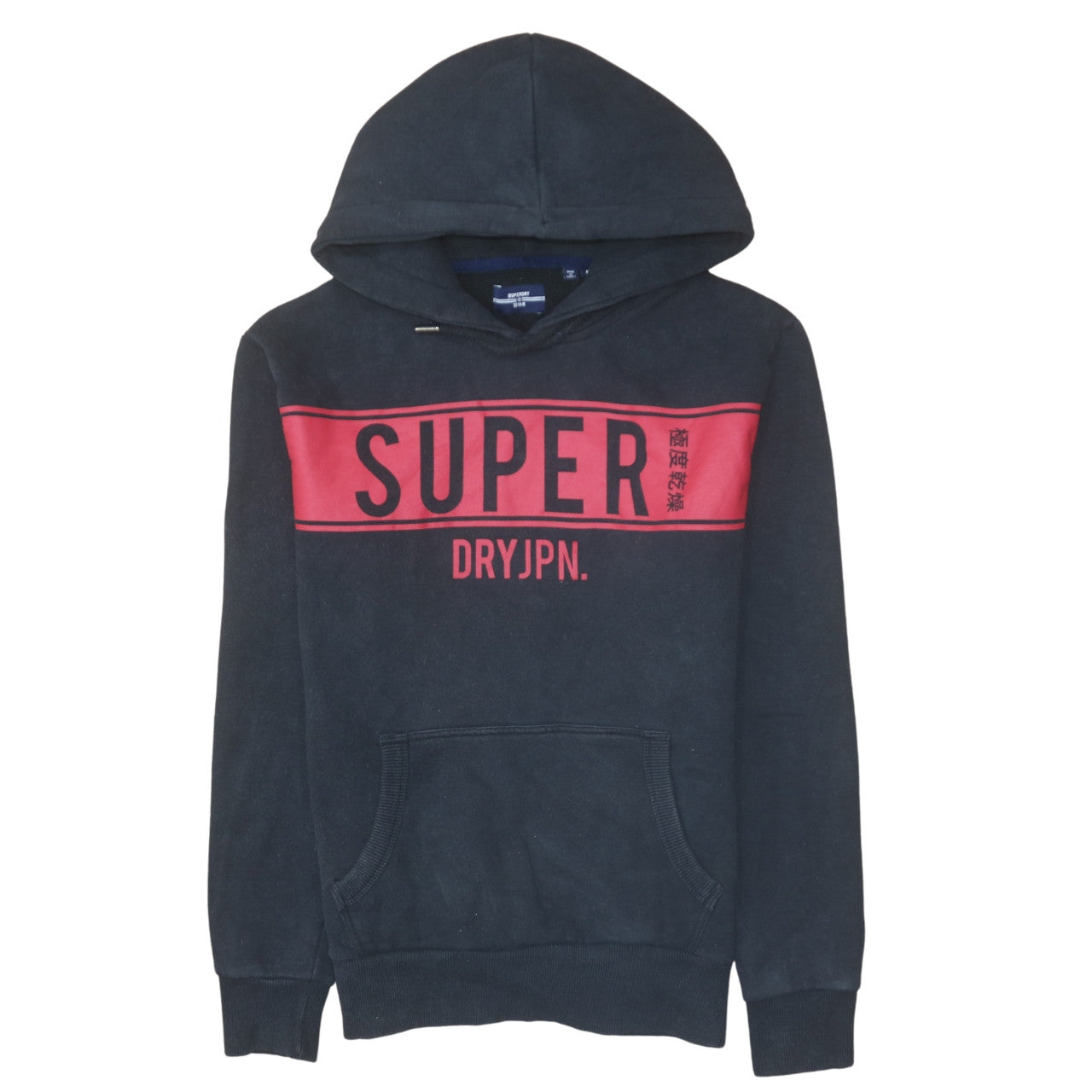 Mens UK Size S Superdry Black Pullover Hoodie