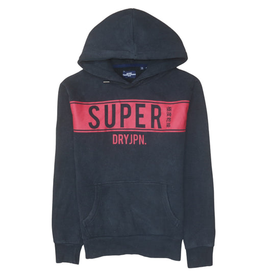Mens UK Size S Superdry Black Pullover Hoodie