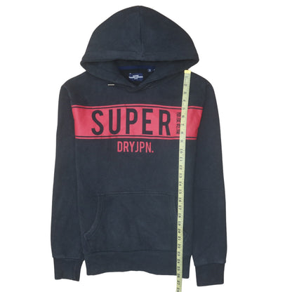 Mens UK Size S Superdry Black Pullover Hoodie